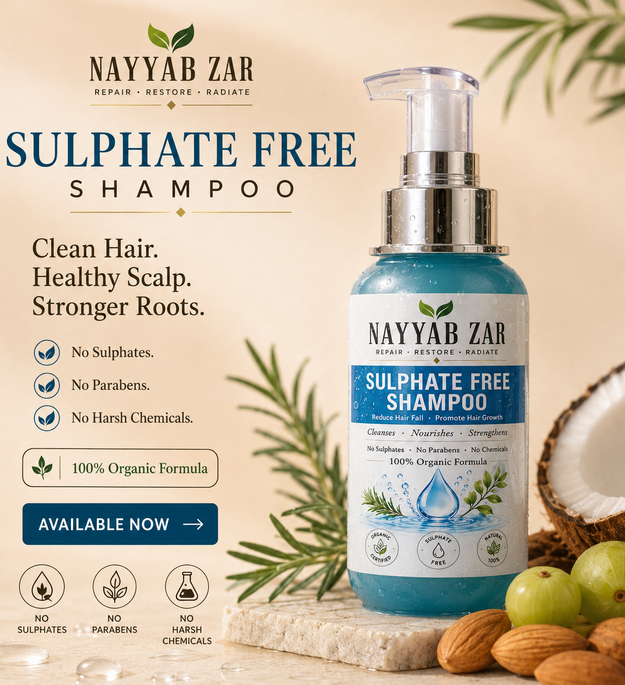 Nayyab Zar Sulphate-Free Shampoo – Pure & Gentle Hair Care