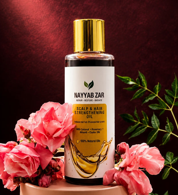 Nayyab Zar Scalp & Hair Strengthening Oil | Natural Hair Growth & Hair Fall Control